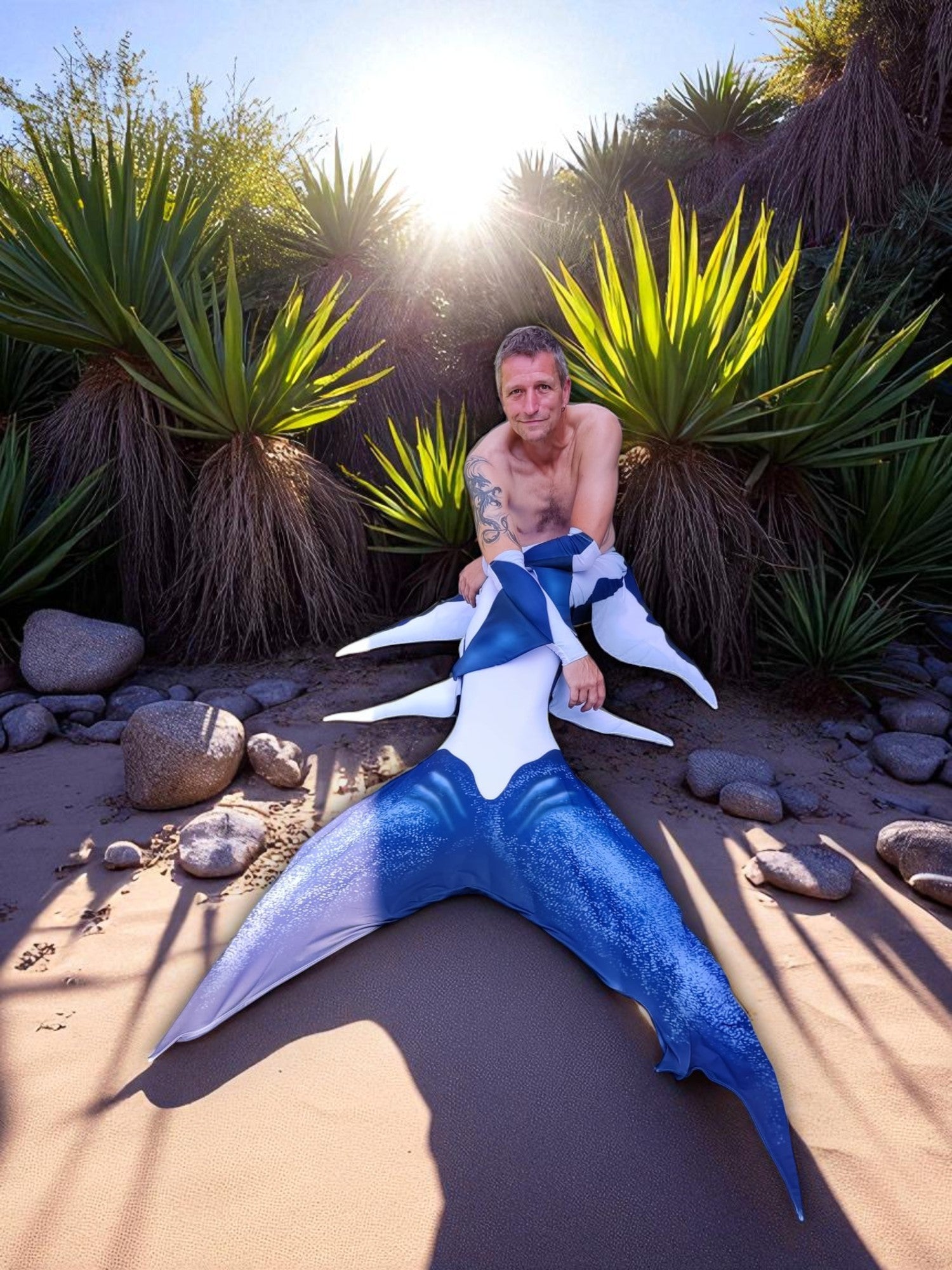 Zeigt das Tail Tiburon an einer Person