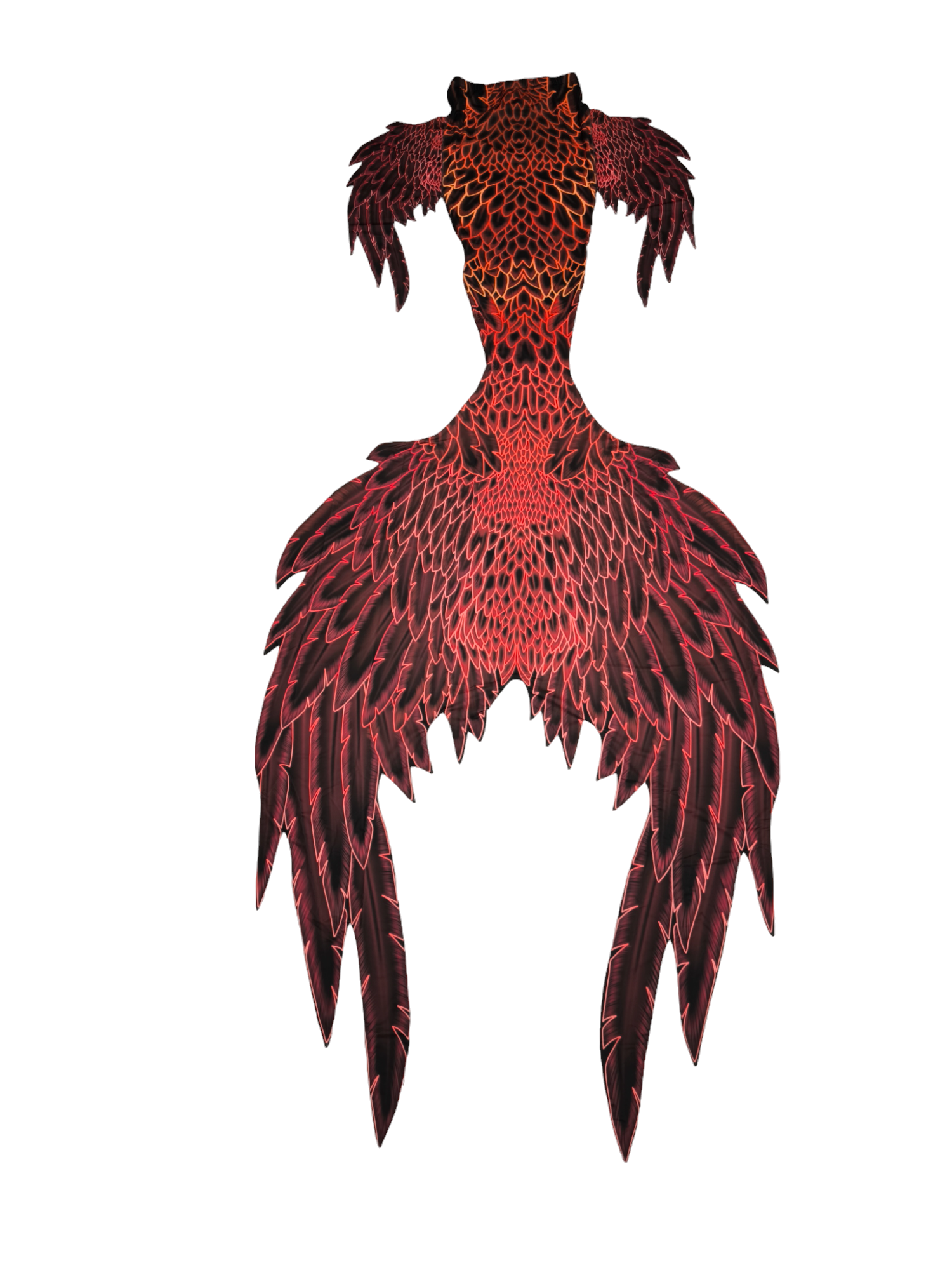 Meerjungfrauenflosse,Tail, Design Angelo Rot Braun