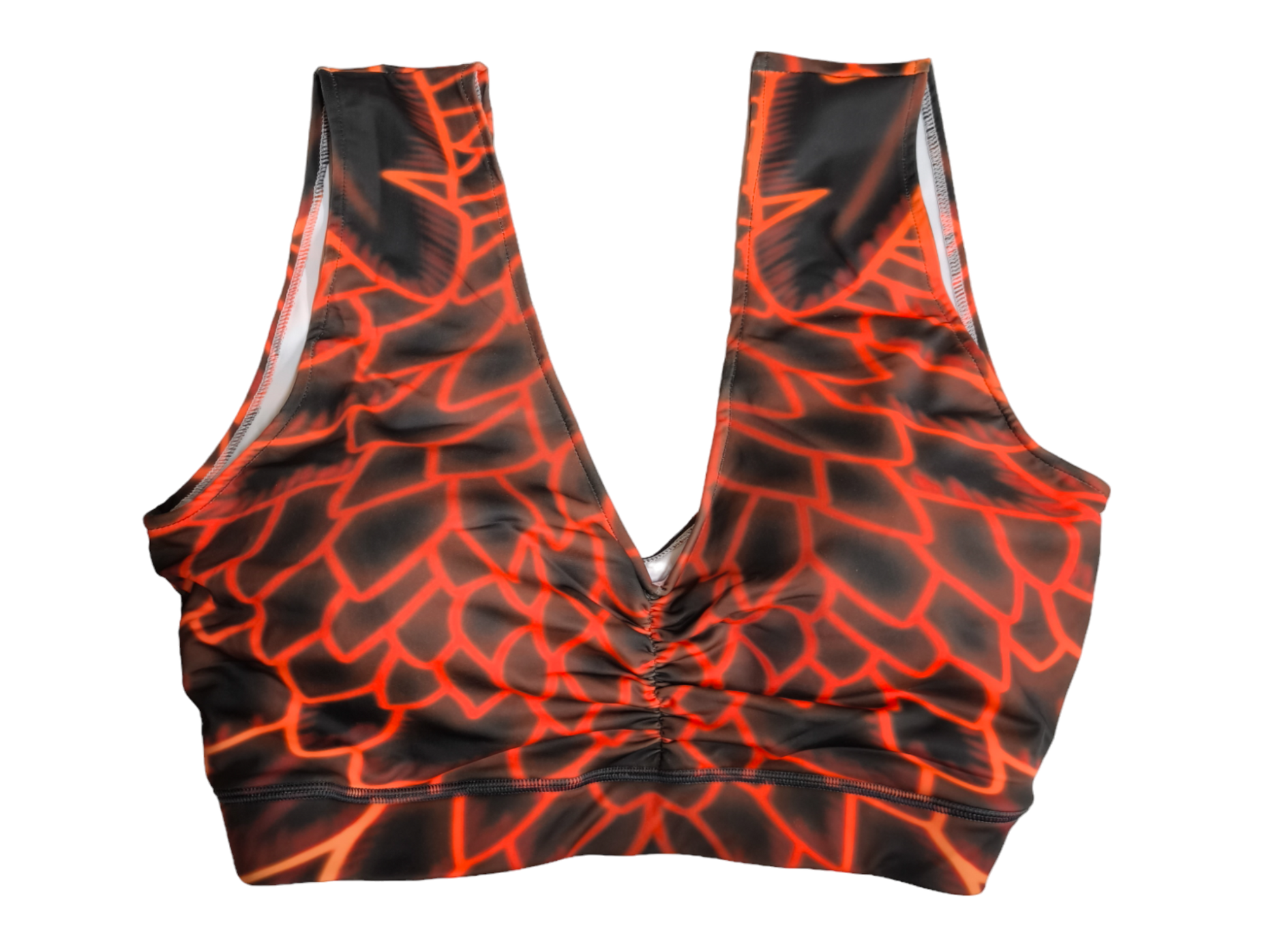 Sport BH passend zum Design Angelo  Braun Rot