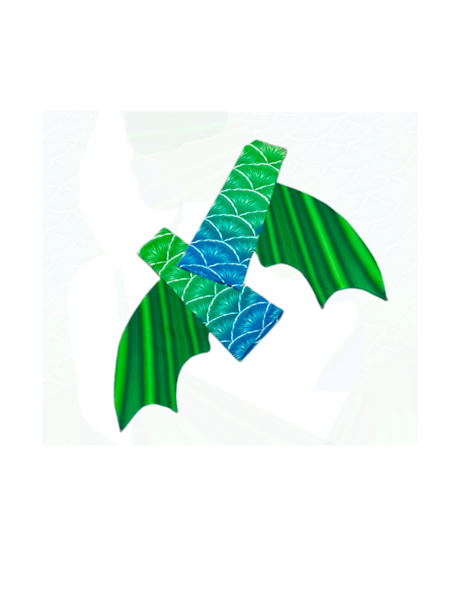 Armstulpen zum Meerjungfrauenflosse, Tail Scorreva  Grün-Blau