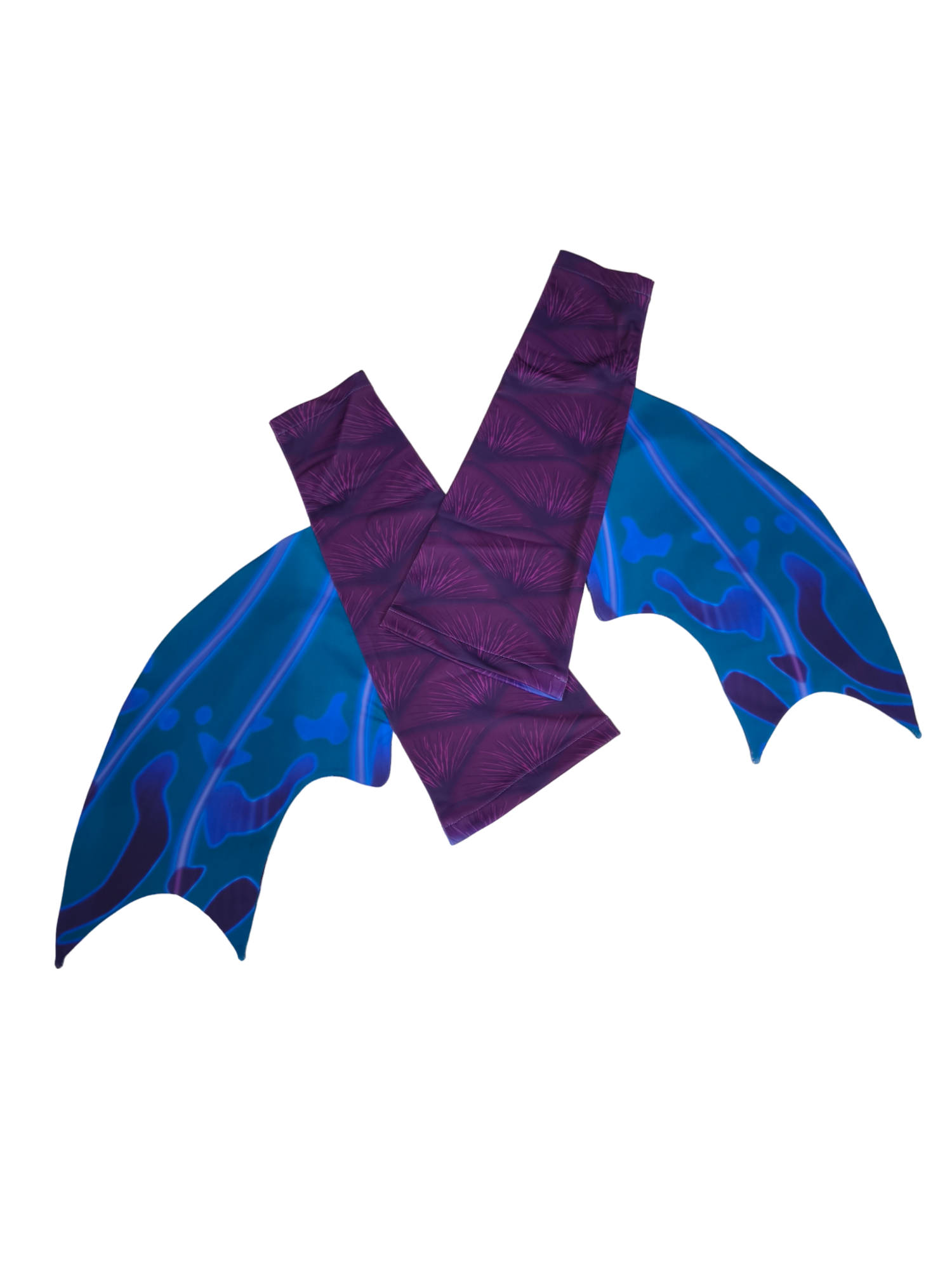 Armstulpen zum Meerjungfrauenflosse, Tail Velo Blau-Blaugrün