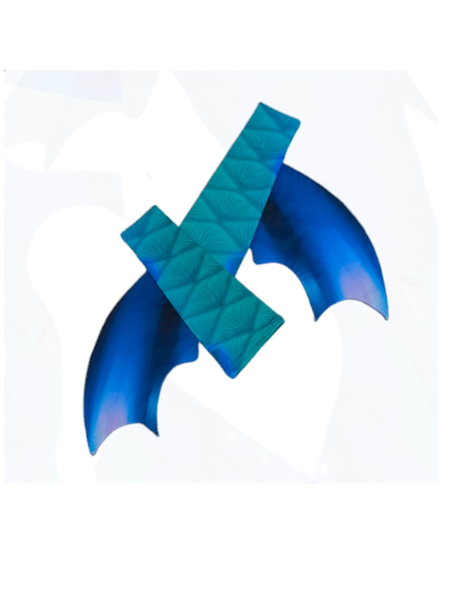 Armstulpen zur Meerjungfrauenflosse, Tail Gocce Blau