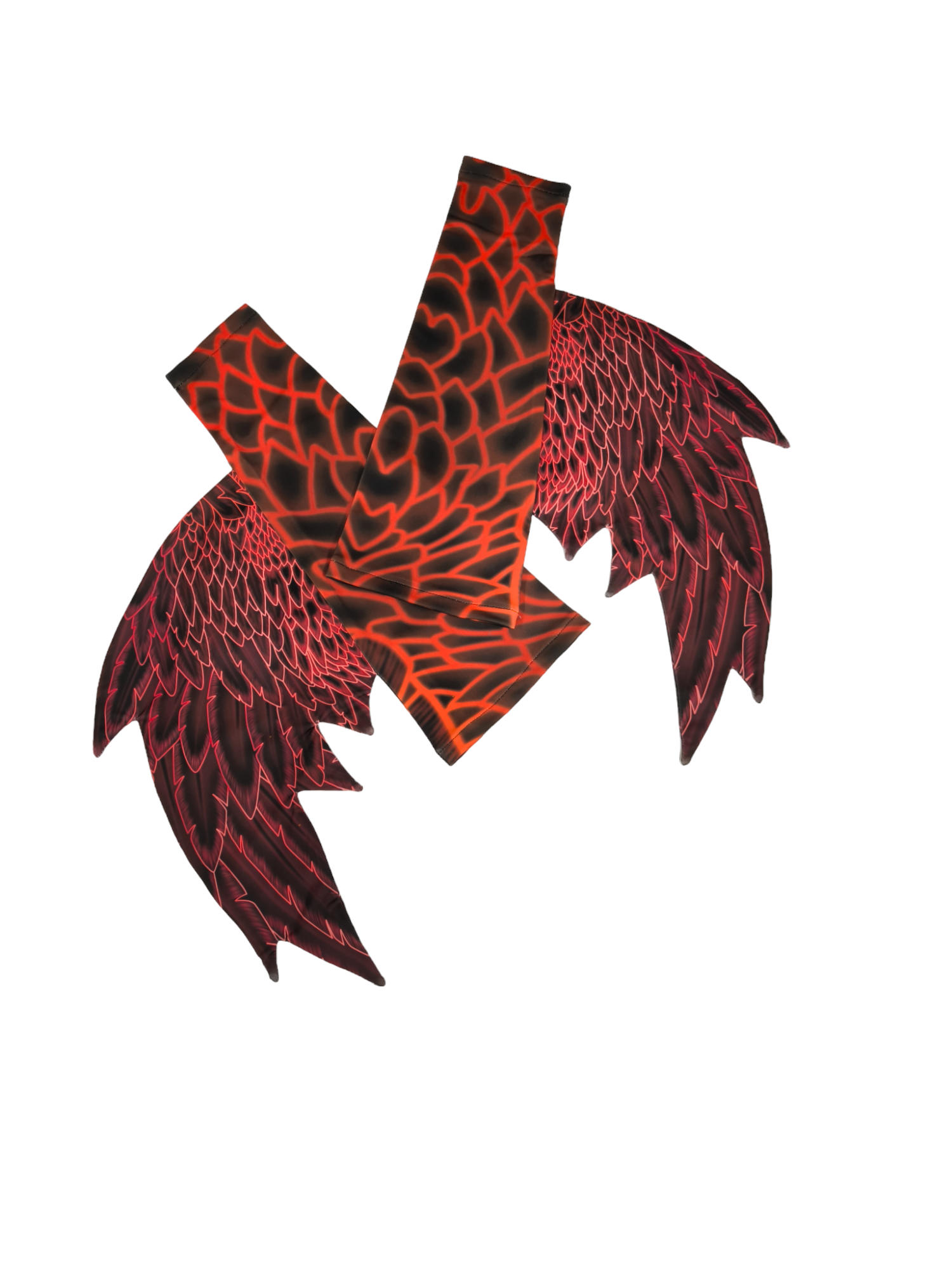 Armstulpen zur Meerjungfrauenflosse, Tail Angelo Braunrot