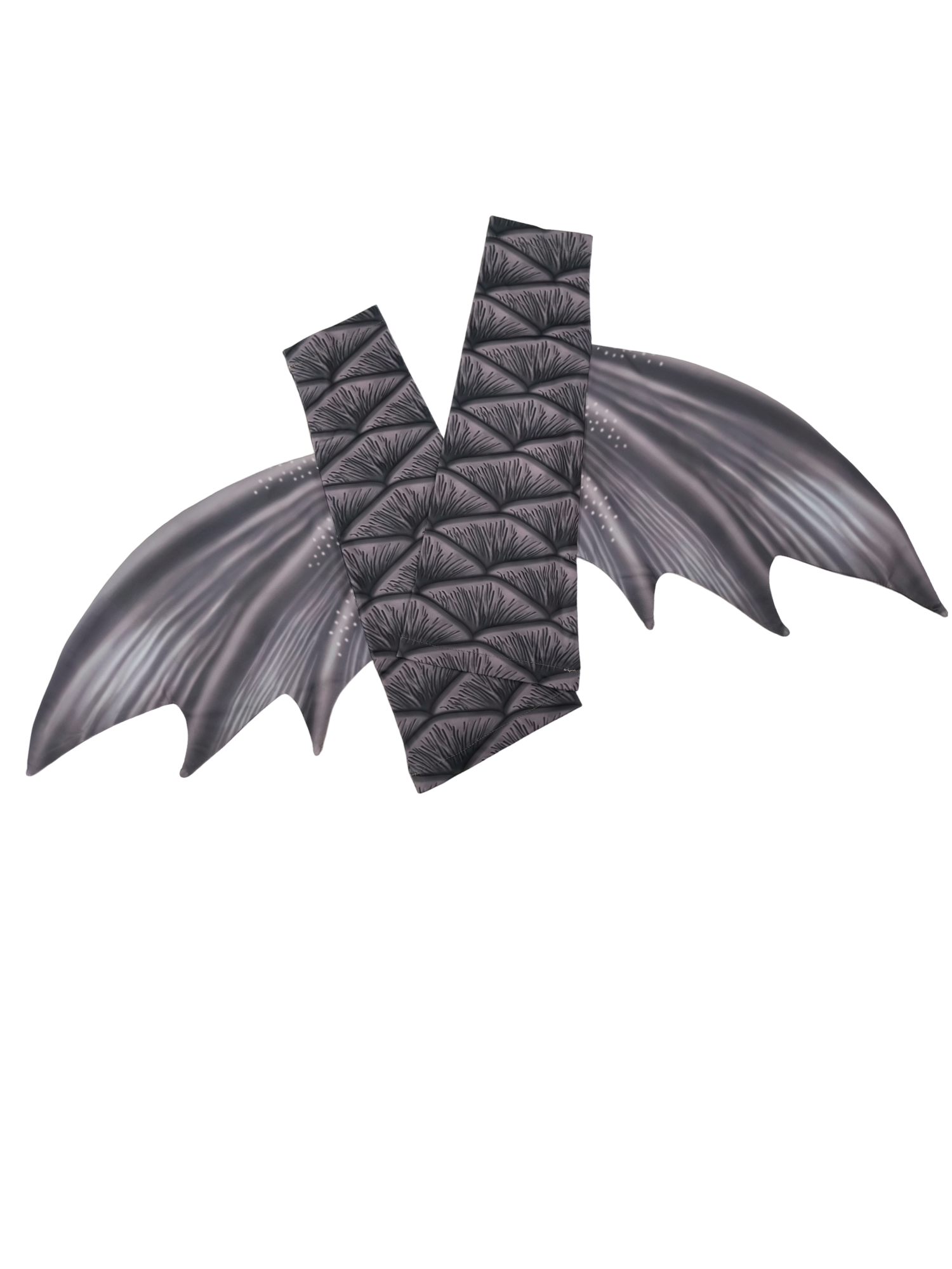 Armstulpen zur Meerjungfrauenflosse, Tail Duke Grau
