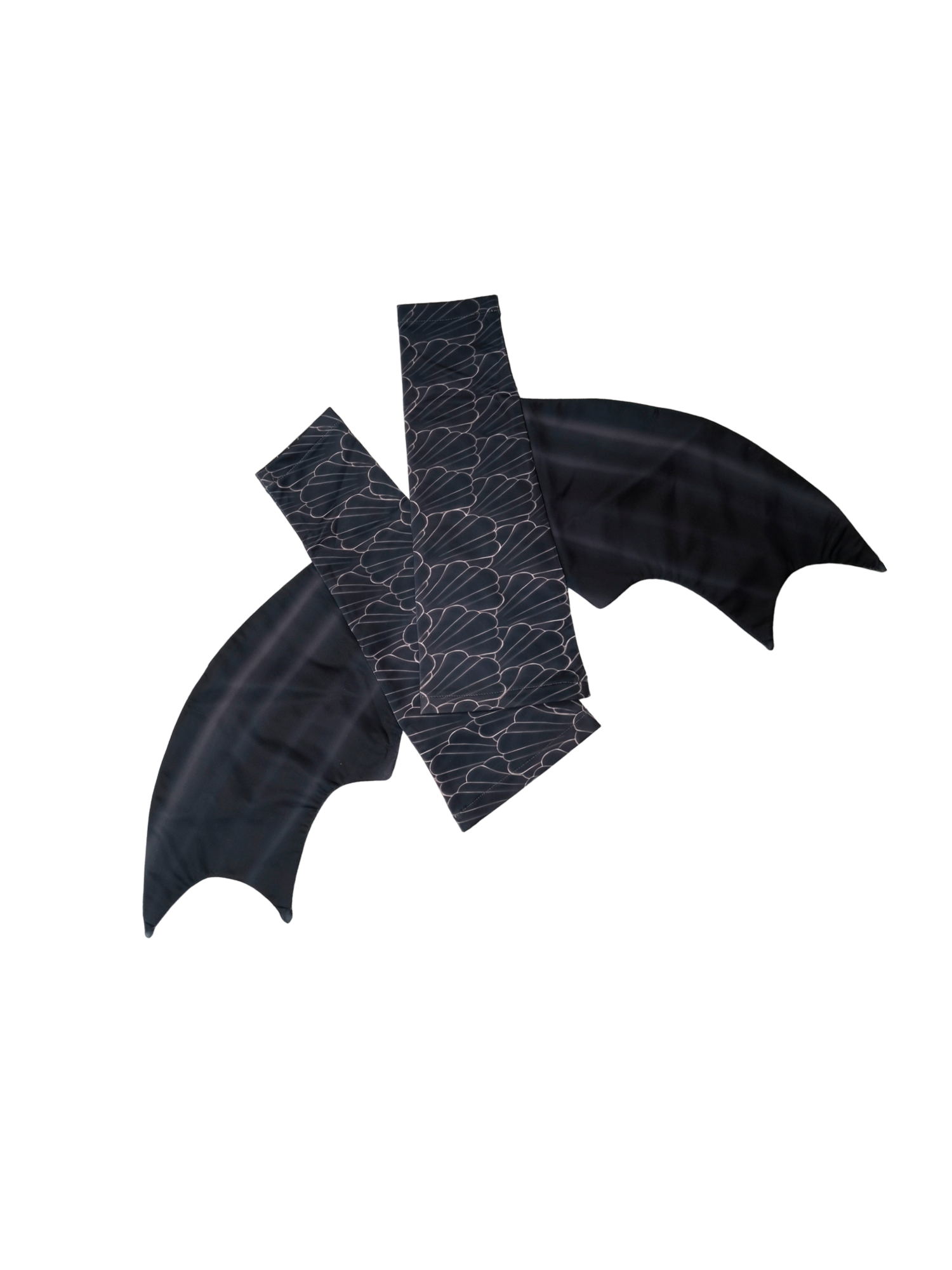 Armstulpen zur Meerjungfrauenflosse, Tail Lucerto Schwarz