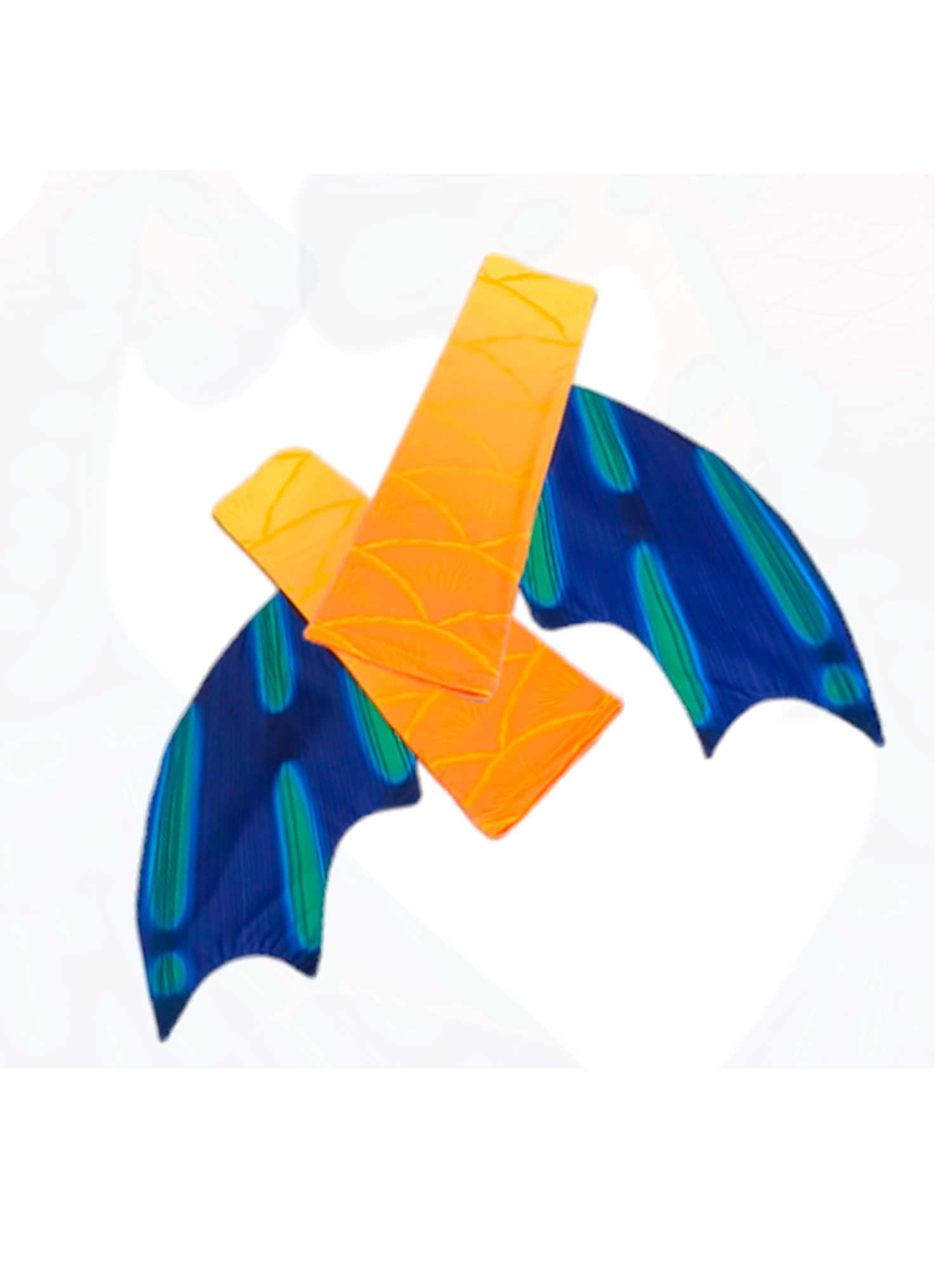 Armstulpen zur Meerjungfrauenflosse, Tail Mabushi Blau