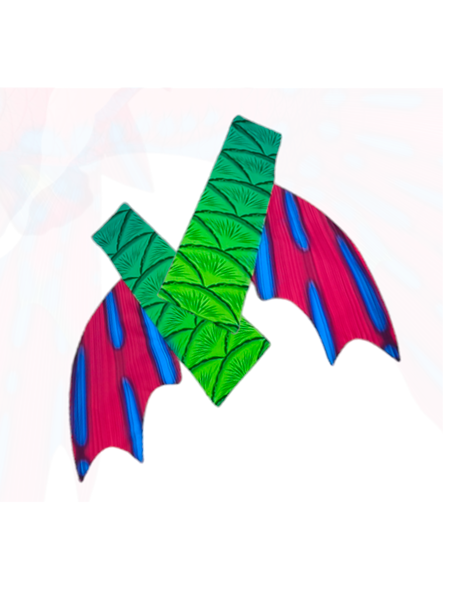 Armstulpen zur Meerjungfrauenflosse, Tail Mabushi Grün