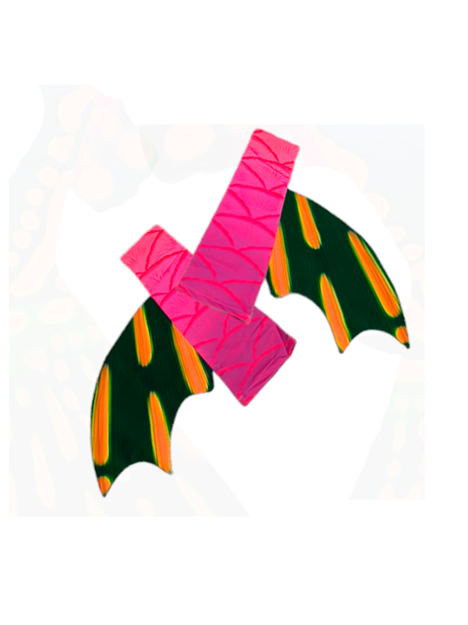 Armstulpen zur Meerjungfrauenflosse, Tail Mabushi Pink