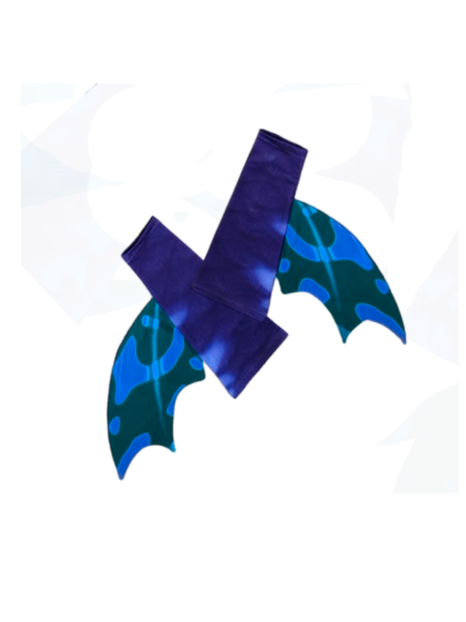 Armstulpen zur Meerjungfrauenflosse, Tail Macchie Blau