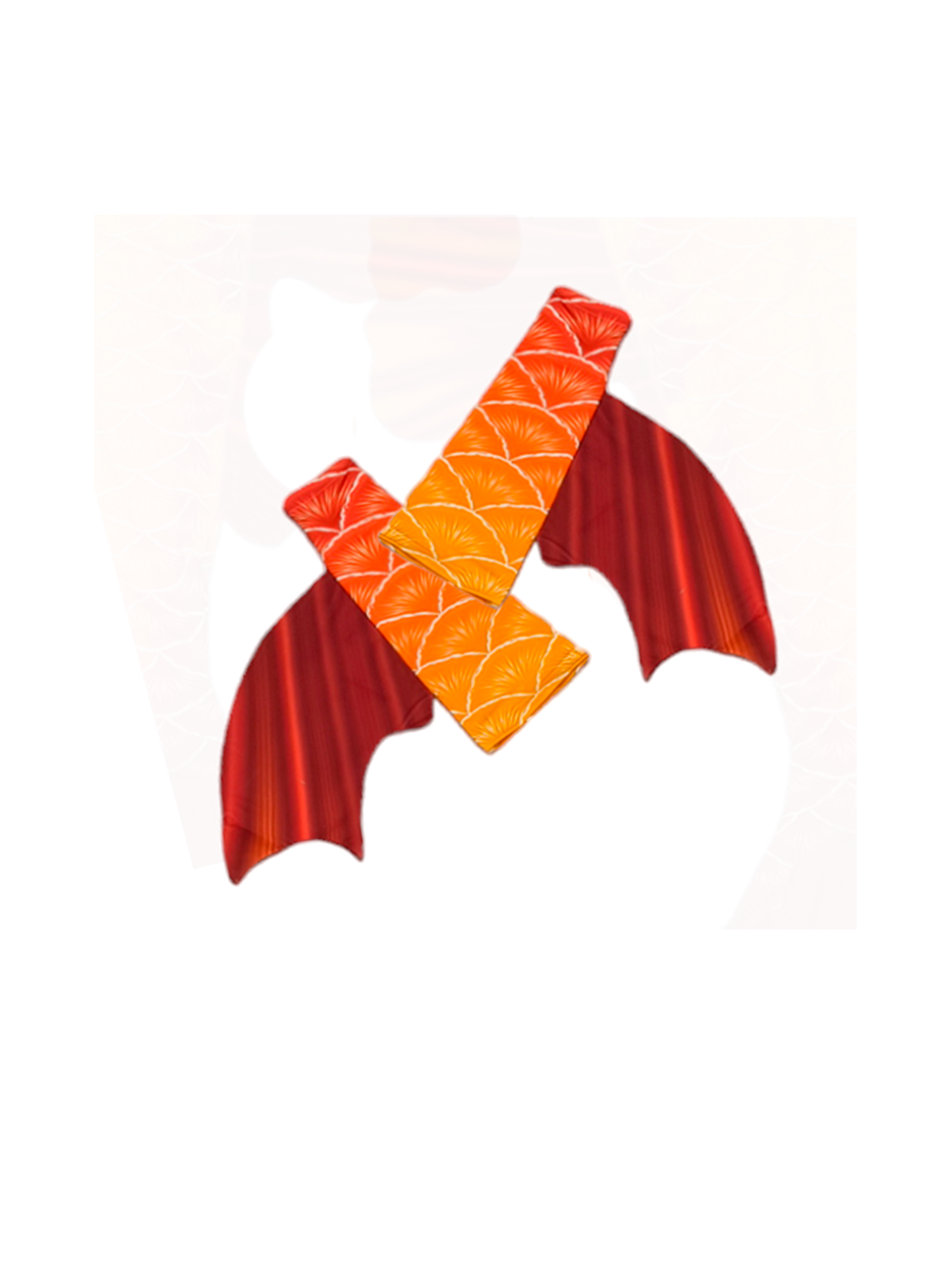 Armstupen zum Meerjungfrauenflosse, Tail Scorreva Rot-Gelb