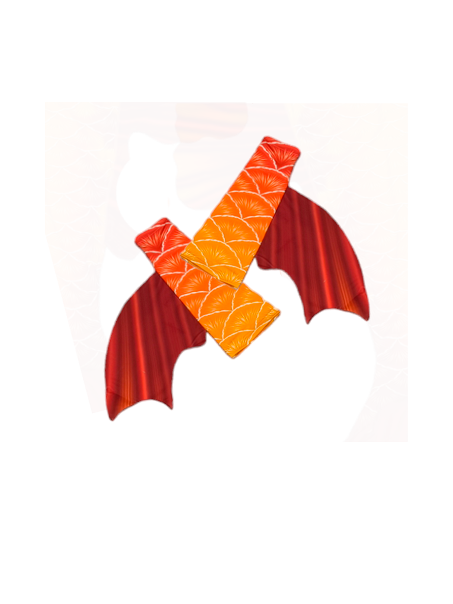 Armstupen zum Meerjungfrauenflosse, Tail Scorreva Rot-Gelb