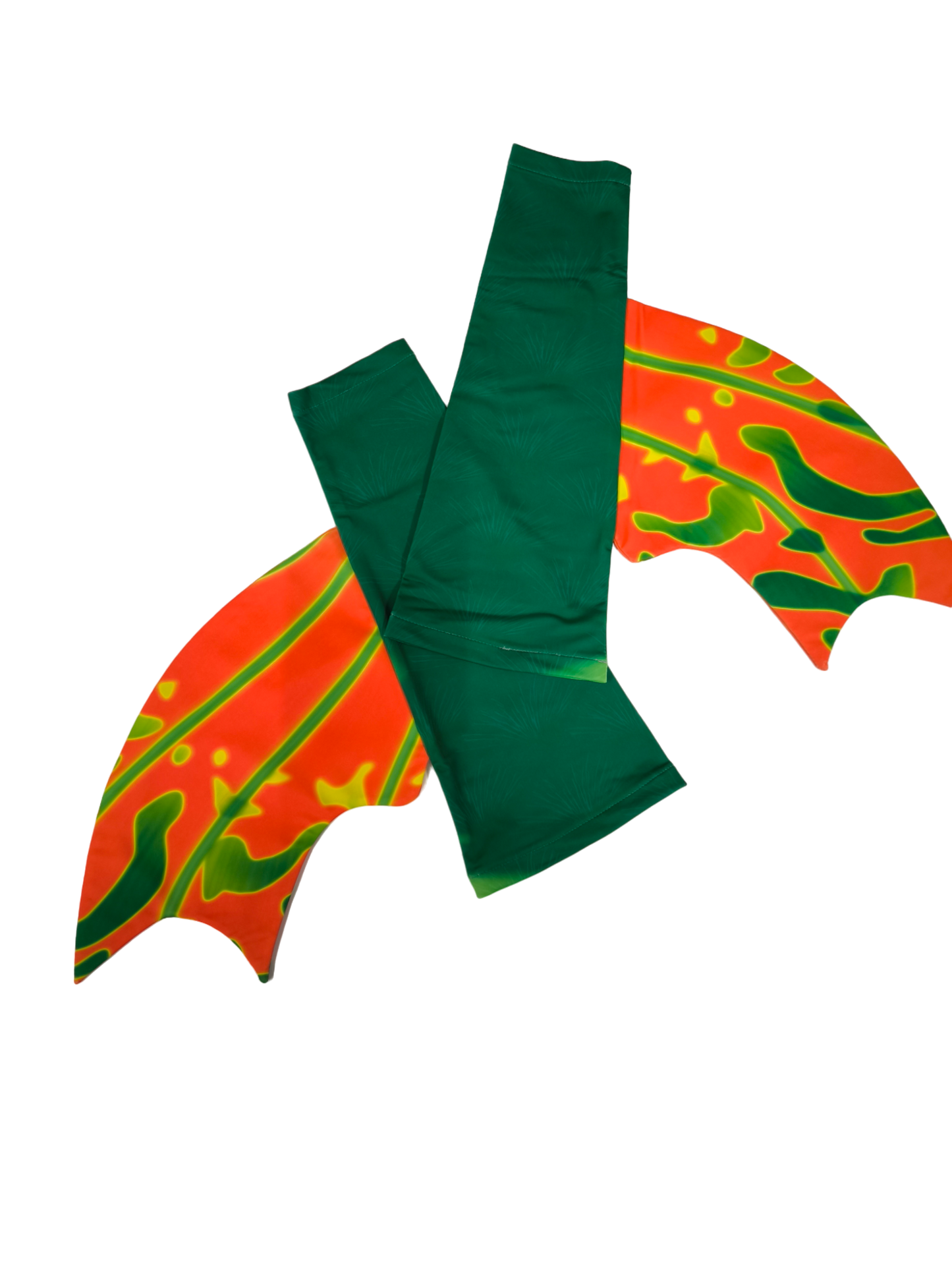 Armstupen zum Meerjungfrauenflosse, Tail Velo Grün-Orangegelb