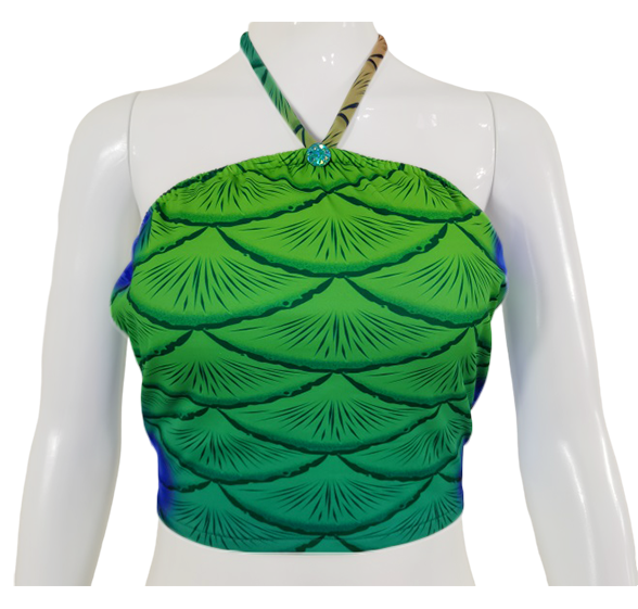 Bustier BH zur Meerjungfrauenflosse, Tail Mabushi Grün