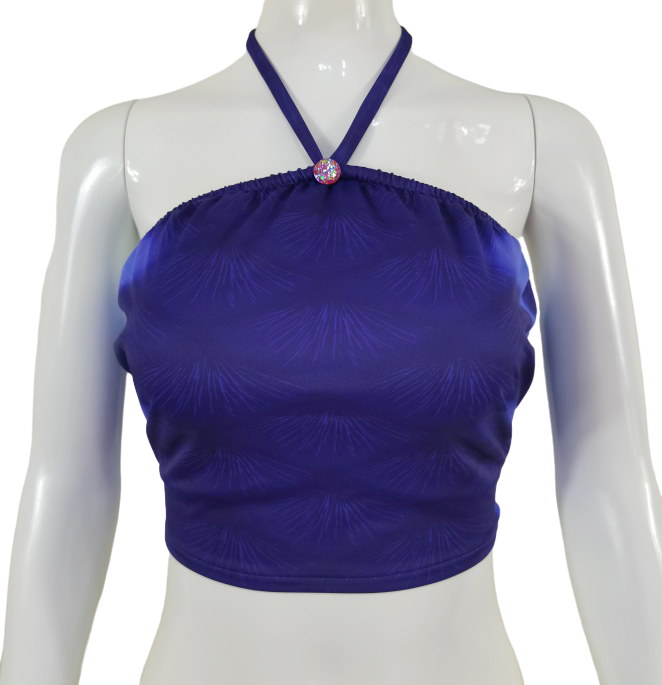 Bustier BH zur Meerjungfrauenflosse, Tail Macchie Blau