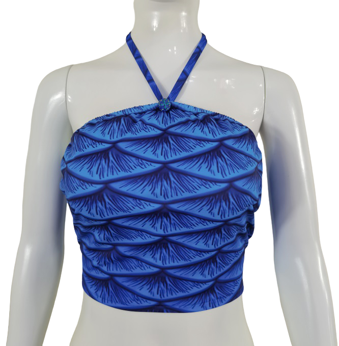 Bustier Bh zum Meerjungfrauenflosse, Tail Duke Dunkelblau