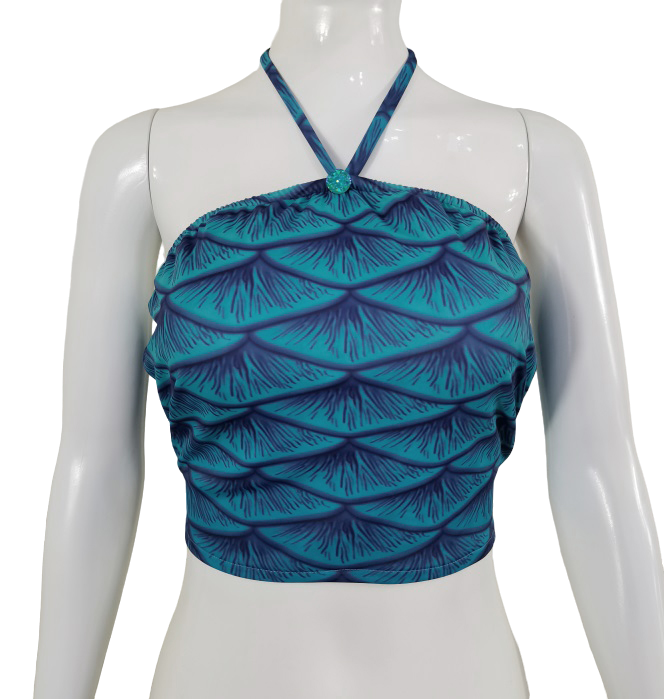 Bustier Bh zum Meerjungfrauenflosse, Tail Duke Grünblau