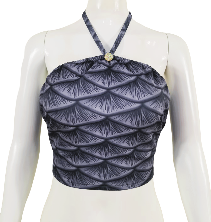 Bustier Bh zum Meerjungfrauenflosse, Tail Duke Grau