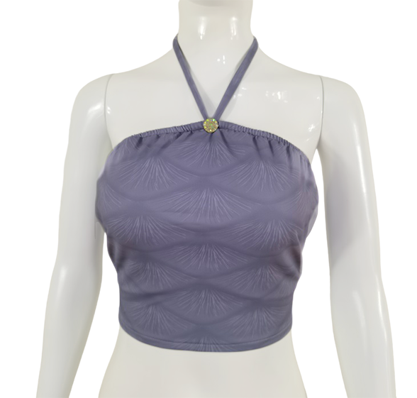 Bustier Bh zum Meerjungfrauenflosse, Tail Macchie Grau