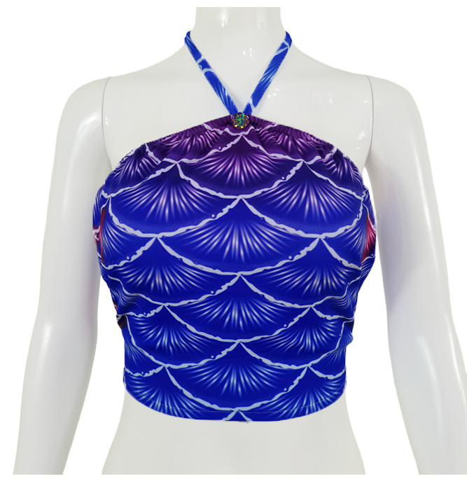 Bustier Bh zum Meerjungfrauenflosse, Tail Scorreva Blau-Pink