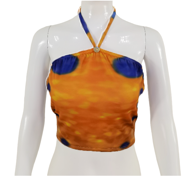 Bustier Bh zur Meerjungfrauenflosse, Tail Tenta Gelb