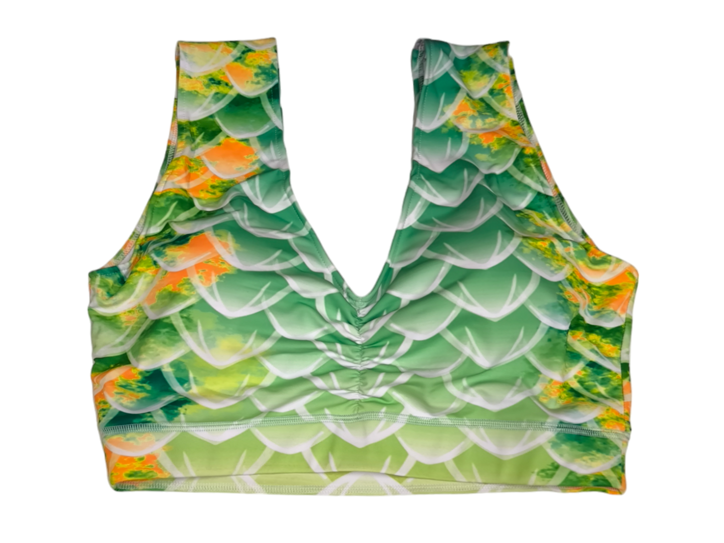 Sport BH passend zum Design Dragon in Grün-Gelb ( Orange-Blau-Lila)