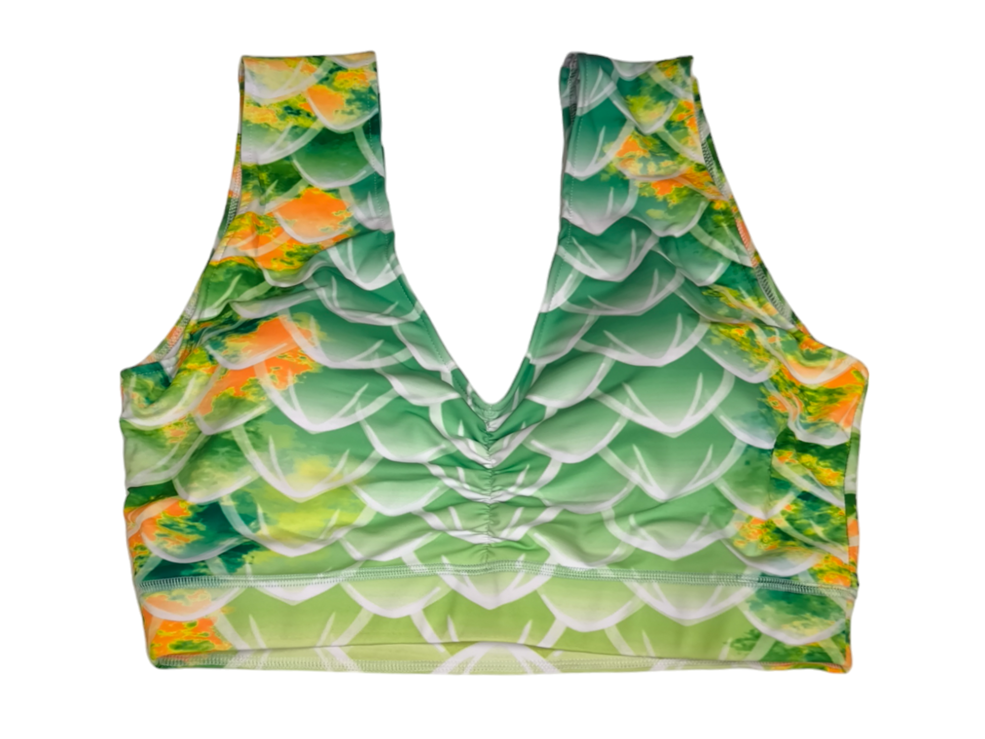 Sport BH passend zum Design Dragon in Grün-Gelb ( Orange-Blau-Lila)