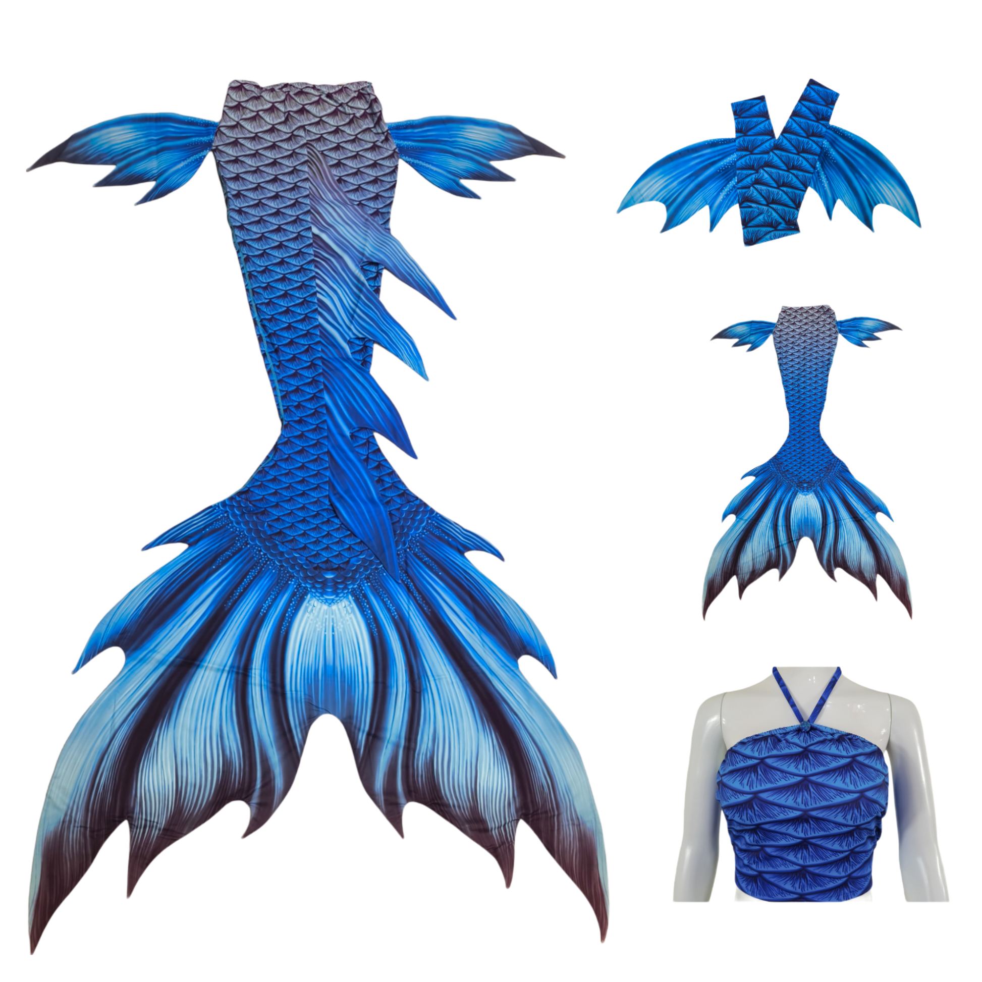 Produktbild Tail Duke, der Ozeanadlige, in blau mit Armstulpen und Brustier-BH