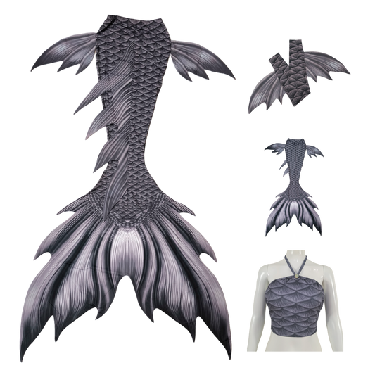 Produktbild Tail Duke, der Ozeanadlige, in hellgraudunkelgrau mit Armstulpen und Brustier-BH