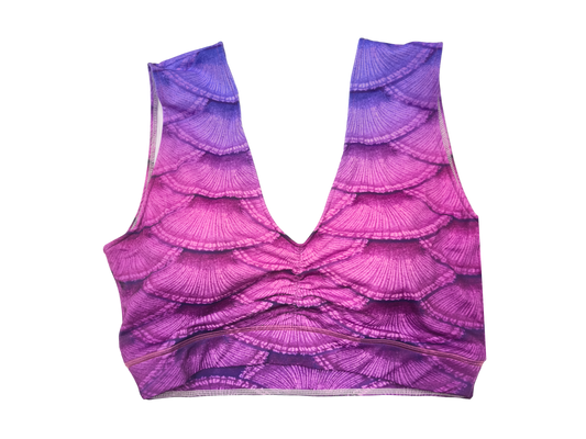 Sport BH passend zum Tail  Fiore  in pink-lila.