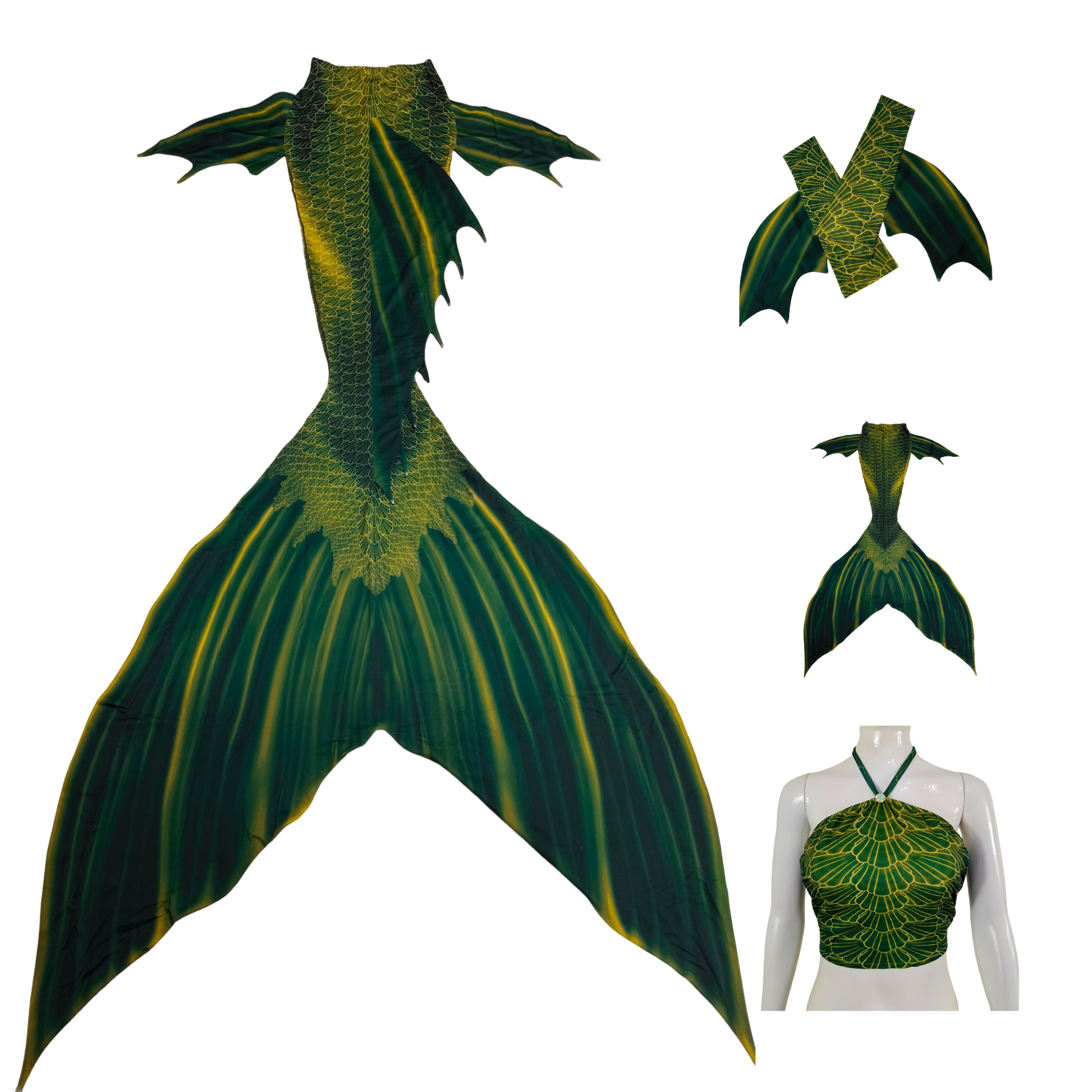 Produktbild Lucerto In grün mit Armstulpen und Brustier-BH