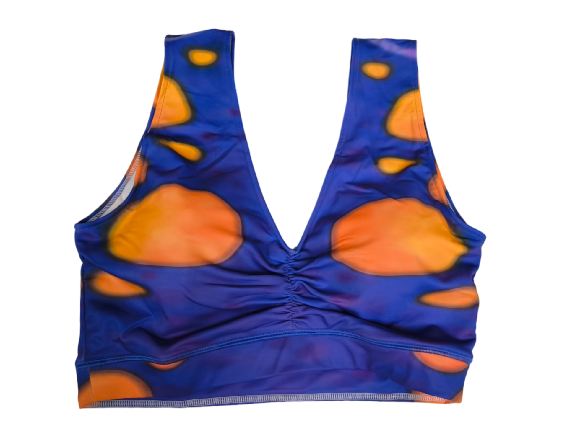 Sport BH passend zum Design Tenta blau gelb