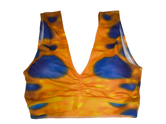 Sport BH passend zum Design Tenta  Gelb-Blau