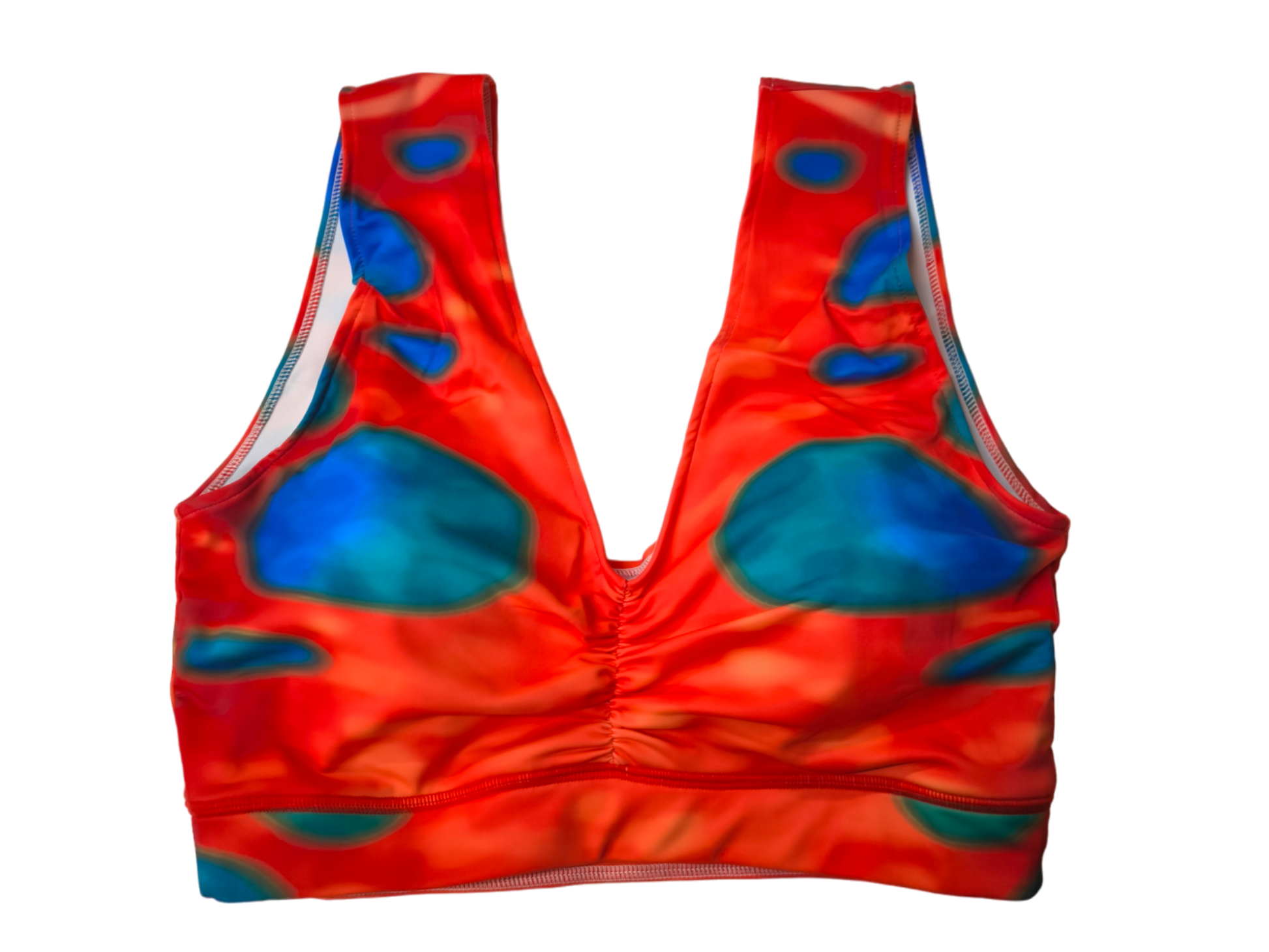 Sport BH passend zum Design Tenta Rot Blau