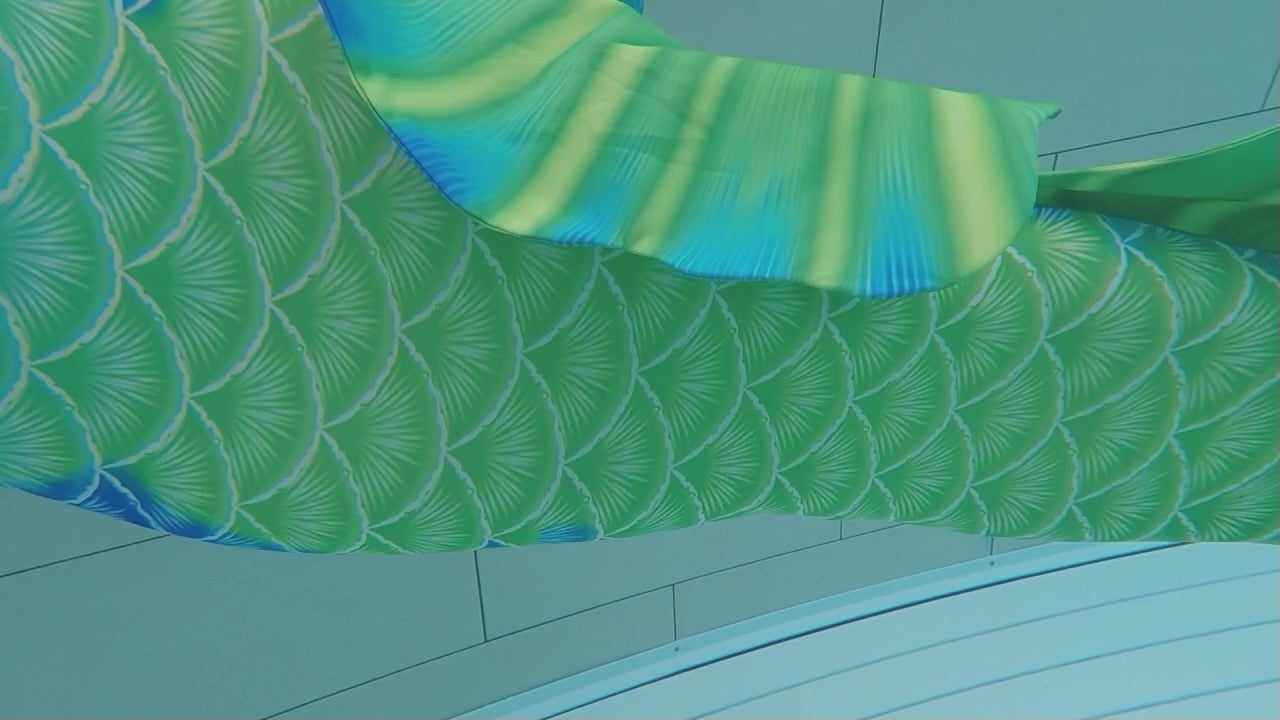 Produktvideo Tail Scorreva.Scorreva begeistert mit leuchtenden Farben und geradlinigen Mustern.