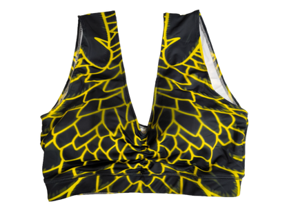 Sport BH passend zum Design oker-gold