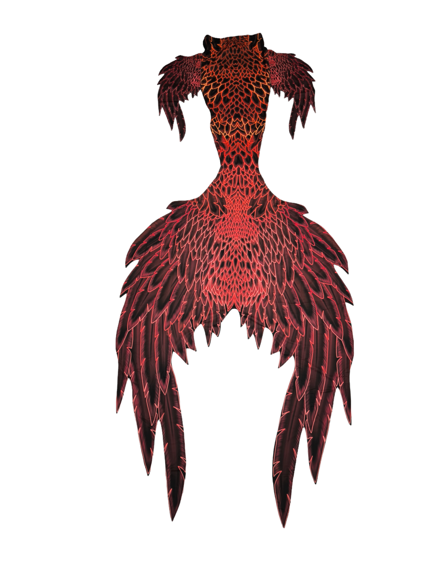 Meerjungfrauenflosse,Tail, Design Angelo Rot Braun