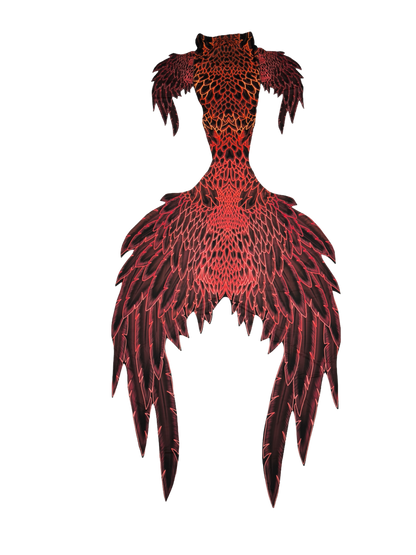 Meerjungfrauenflosse,Tail, Design Angelo Rot Braun
