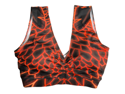 Sport BH passend zum Design Angelo  Braun Rot
