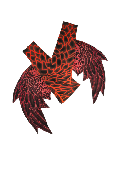 Armstulpen zur Meerjungfrauenflosse, Tail Angelo Braunrot