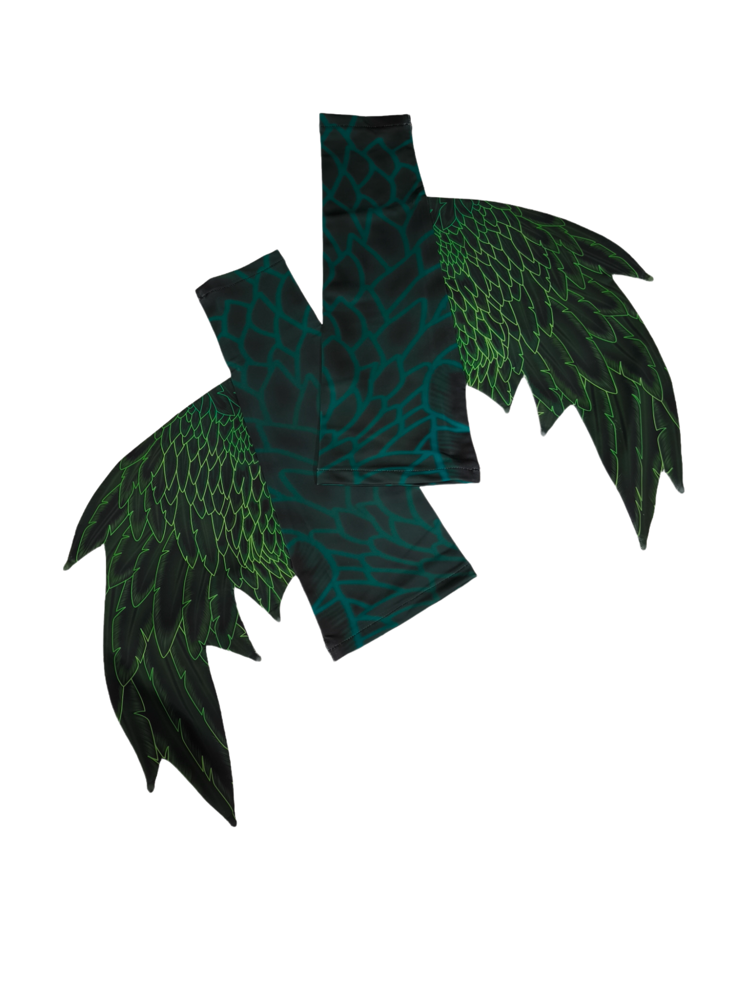 Armstulpen zur Meerjungfrauenflosse, Tail Angelo Grün