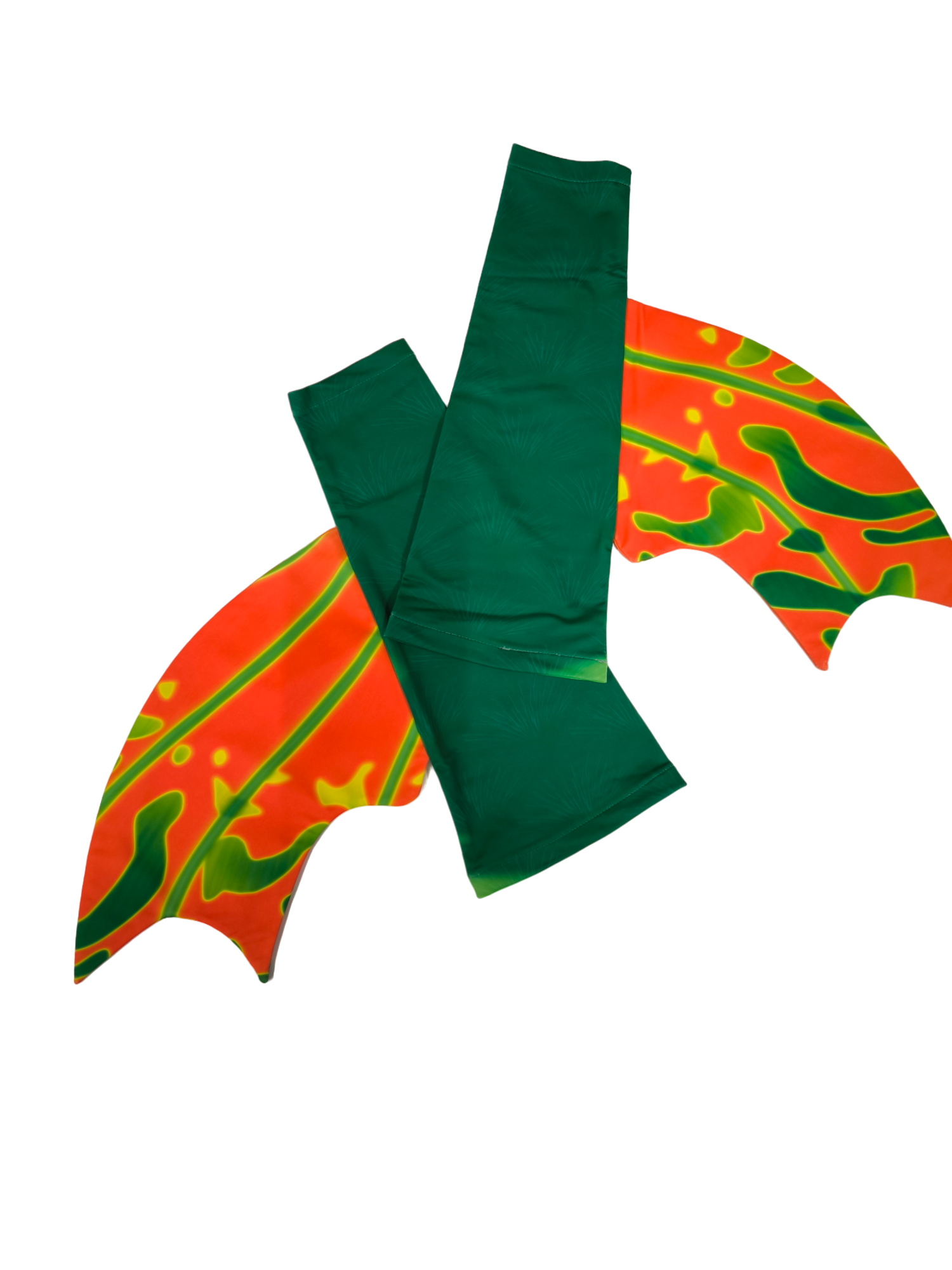 Armstupen zum Meerjungfrauenflosse, Tail Velo Grün-Orangegelb