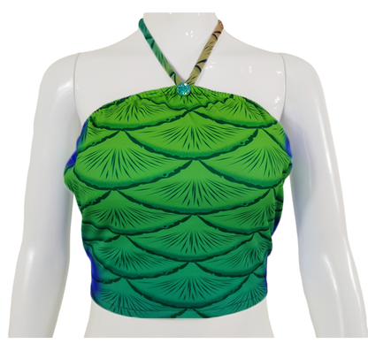 Bustier BH zur Meerjungfrauenflosse, Tail Mabushi Grün