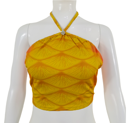 Bustier BH zur Meerjungfrauenflosse, Tail Macchie Gelb