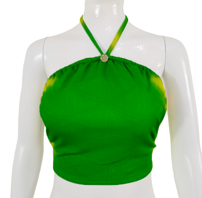 Bustier BH zur Meerjungfrauenflosse, Tail Velo Gelbgrün-Orange 