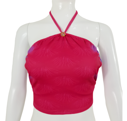 Bustier Bh zum Meerjungfrauenflosse, Tail Macchie  Pinkrot-Blau