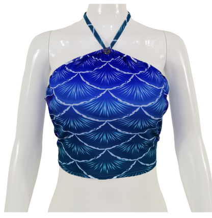 Bustier Bh zum Meerjungfrauenflosse, Tail Scorreva  Blau-Lila-Grün