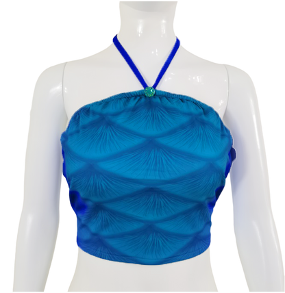 Bustier Bh zur Meerjungfrauenflosse, Tail Gocce Blau