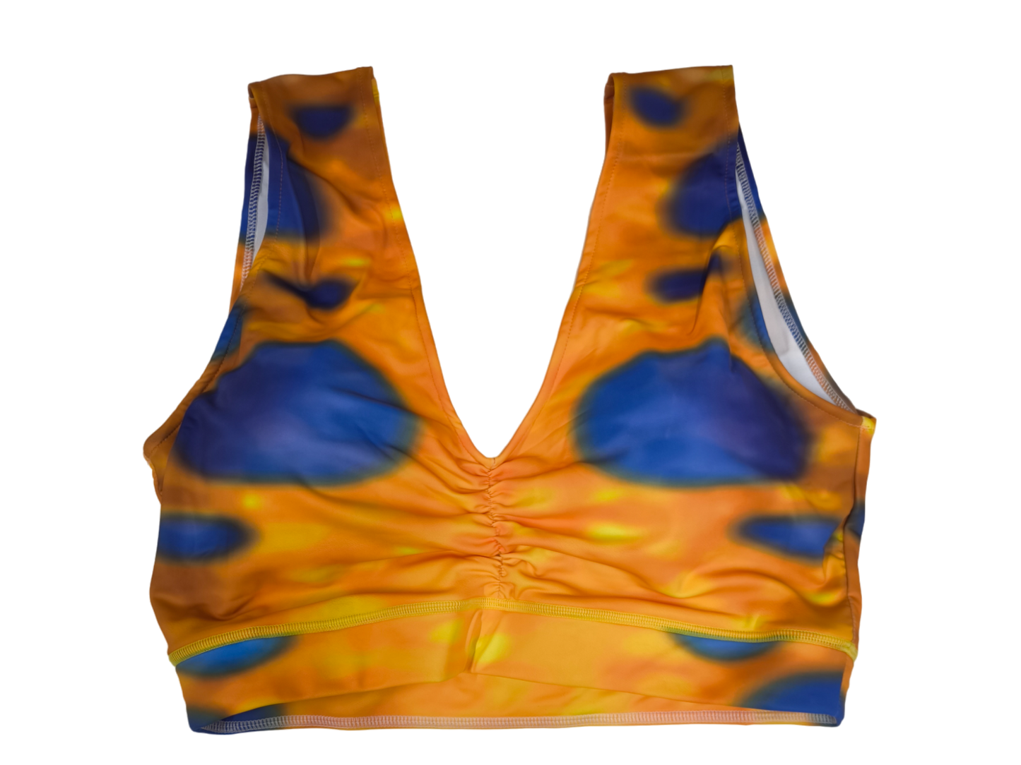 Sport BH passend zum Design Tenta  Gelb-Blau