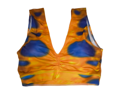 Sport BH passend zum Design Tenta  Gelb-Blau