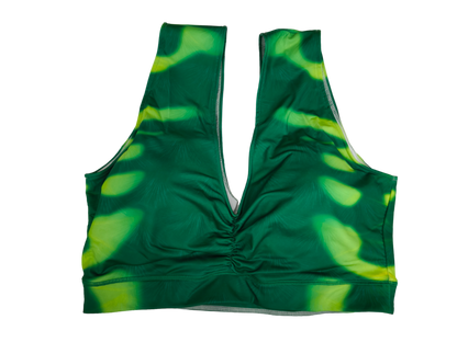 Sport Bh passend zu Grün-Orangegelb